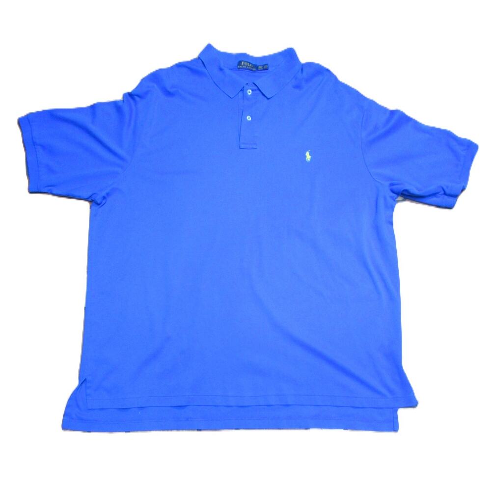 Polo Ralph Lauren Men's Blue Polo Shirt Size 3XLT Iconic Pony Logo Classic Fit - Picture 2 of 6